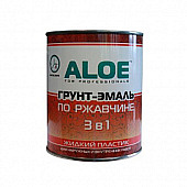 Грунт-эмаль 3в1 коричневый 2кг жидкий пластик ALOE