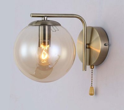 Бра 6070-1W AB Fama 1хE14/40W