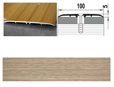 Профиль ПС05 дуб беленый 100*5*1350