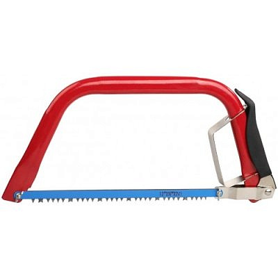 Пила лучковая GRINDA, два полотна (по дереву и металлу) 300мм