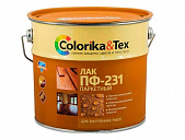 Лак Colorika&Tex ПФ-231 паркетный для внутр. работ, глянцевый 2,7л