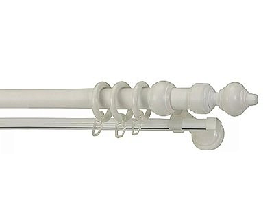 Карниз металлопластик D 28 Белый 2,8м