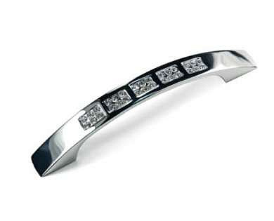 4000 Ручка-скоба CHROME CRYSTAL 96 мм