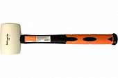 Киянка BOHRER 680 гр, рукоятка фиберглас с резиновым покрытием, круглый боек, белая резина 45013368 