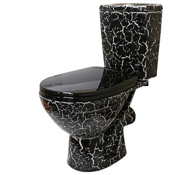 Компакт Rosa Соло Кракелюр черный  с сиденьем