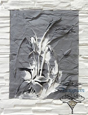 Декор Лилия "Серый"