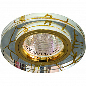 Светильник точечный Feron 8049-2 прозрачный золото хром MR16 G5.3