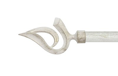 Комплект из 2-х наконечников ГЕНУЯ СН-19-137-33 белое золото 