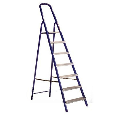 Стальная стремянка выс.1,45м./макс.3,55м, 7 ступ.