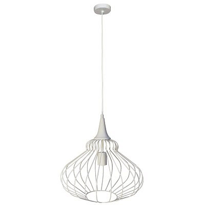 Светильник подвесной ЭЛЕТЕХ Грета 211 белый муар Джаз 01 60 146 Е27  