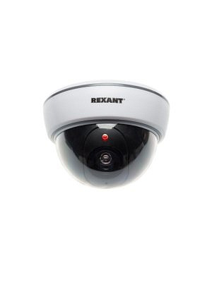 Видеокамера REXANT 45-0210 муляж внутренней камеры ,купольная, белая