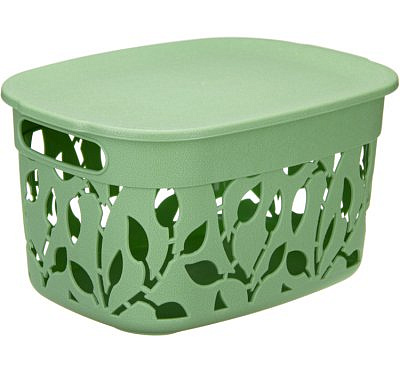 Коробка Флора 5,5л с крышкой мята