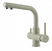 Смеситель для кухни Lemark LM3061PGR Comfort подключение к фильтру питьевой воды, грей