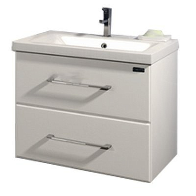 Тумба Санта Омега 50 без раковины белая подвесная