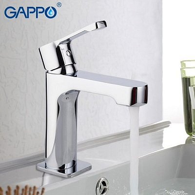 Смеситель для раковины Gappo G1002-2 хром Ф35 гайка