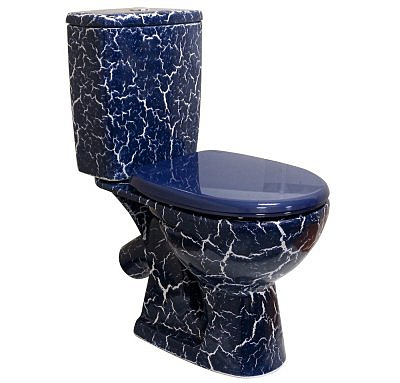 Компакт Rosa Уют Кракелюр синий с сиденьем