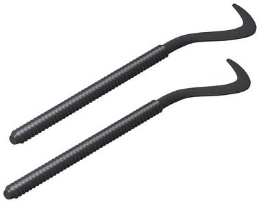 Кронштейн унив.7,2х170мм+дюбель (пара) черный Royal Termo