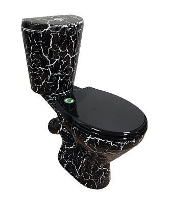 Компакт Rosa Элегант Кракелюр черный с сиденьем