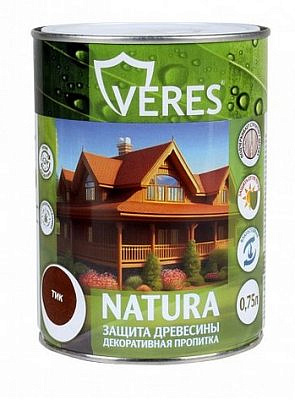 Пропитка VERES NATURA декоративная Тик 0,75л