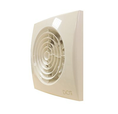 Вентилятор AURA 4C Ivory осевой вытяжной с обратным клапаном D100 декоративный