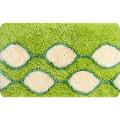 Коврик для ванной комнаты 50*80 акрил Curved Lines (green) 402A580i12