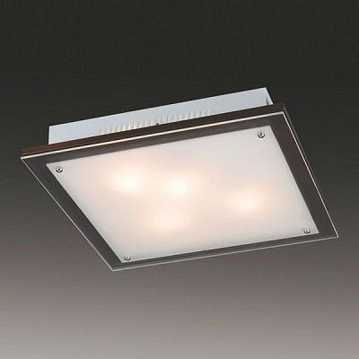 Светильник настенно-потолочный Сонекс 2242V YLT12 099 дерево венге хром E14 2*60W