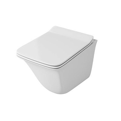 Унитаз подвесной Eter Ruta-H OWLT190203 безободковый с сиденьем дюропласт микролифт