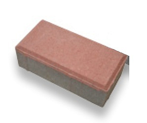 Тротуарная плитка брусчатка ЭДД 1.6 (200х100х6) КРАСНЫЙ СТАНДАРТ (10,8м2)