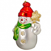 Подвеска 8см, пласт, снеговик, CG2012-65B1 СНОУ БУМ 