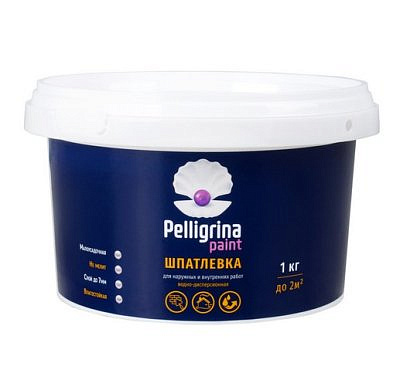 Шпаклевка PELLIGRINA PAINT универсальная акриловая  для наружних внутренних  работ 1кг