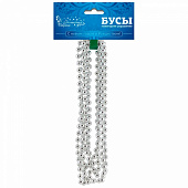 Бусы "Классик" цвет серебро 104070