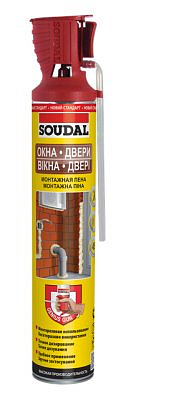 Пена монтажная SOUDAL  для окон и дверей Genius Gun 750мл.