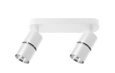 Cветильник настенно- потолочный под лампу , белый хром  1862 ML  ZEN  GU 10  48644