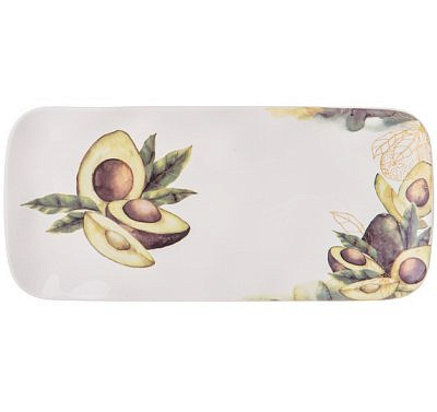 БЛЮДО ПРЯМОУГОЛЬНОЕ BRONCO "AVOCADO" 22*10,5*1,5см 189-435