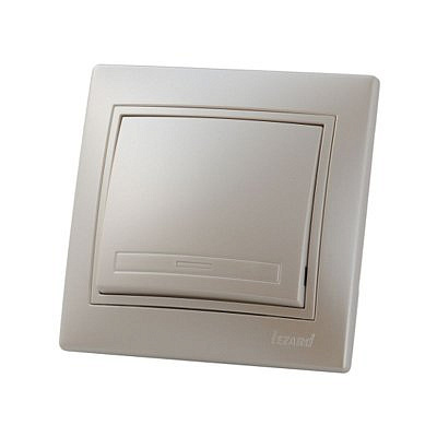 Переключатель 1- клавиша  жемчужно белый перламутр 701-3030-100