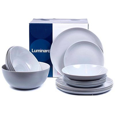 Столовый набор Luminarc Lillie Granit Лили Гранит Q6885, 16 предметов