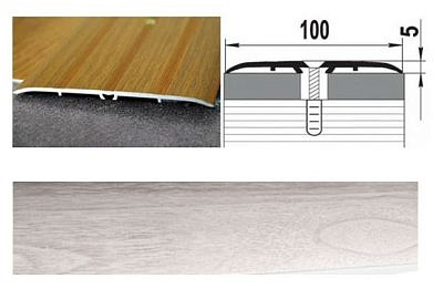 Профиль ПС05 ясень белый 100*5*1350