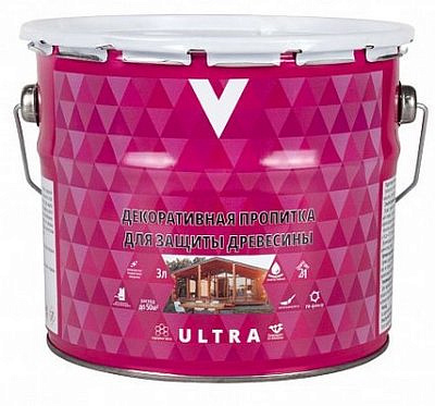 Пропитка декоративная венге 3л ULTRA "V" 255421