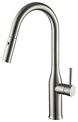 Смеситель для кухни Gappo G4398-45 с выдвижным изливом сатин