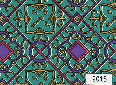 Пленка самоклеющаяся  45см*8м 9018 витраж цветной