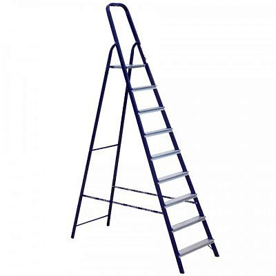 Стальная стремянка выс.1,87м/макс.3,97м, 9 ступ.