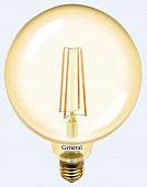 Е27  8W 2700K 2K 125x165  LOFT шар G125S филамент (нитевидная) золотая 655309 General
