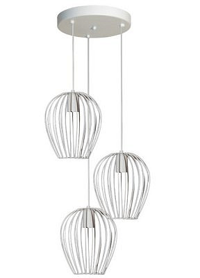 Светильник  ЭЛЕТЕХ Шалот 231 белый муар НСБ 01-3х60-149 Е27 