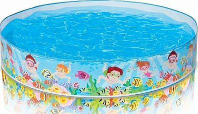 Бассейн надувной Пляж плоский борт 152*25см 56451