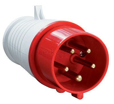 Вилка эл. каб. 16А 3P+PE+N 380В IP44 ССИ-015 IEK PSR02-016-5