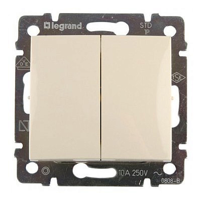 Механизм переключателя 2-клавиши СП Valena на 2 направления слоновая кость Leg 774308