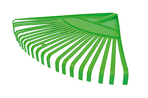 Грабли веерные пластик 22 плоские зубья 435мм