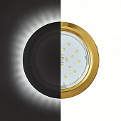 Светильник Ecola подсветка 4К GX53-H4 5300 встраиваемый  Круг золото 48х106