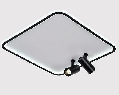 Люстра 2770-480  WH+BK  Intero LED 132W+6W (48*48*13) IR