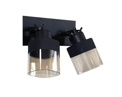 Светильник потолочный ЭЛЕТЕХ Марш 121 черный муар 01-2х60-140 Е27